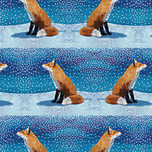 Alternate Image 2 for Fox Movement Wrapping Paper
