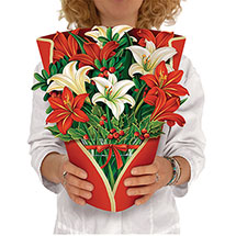 Alternate Image 2 for Winter Joy Pop-Up Bouquet Card