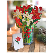 Alternate Image 3 for Winter Joy Pop-Up Bouquet Card