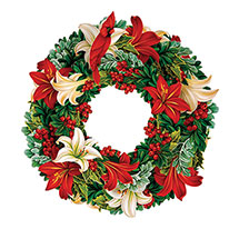 Alternate image for Seasonal Pop-Up Wreath Card: Winter Joy