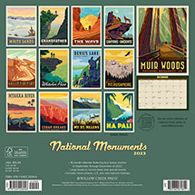 Alternate Image 4 for 2023 National Monuments Wall Calendar