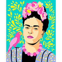 Alternate image for Frida Kahlo Paint by Numbers Kit