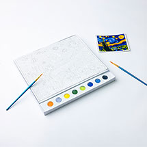 Alternate Image 2 for Vincent van Gogh: The Starry Night Paint by Numbers Kit