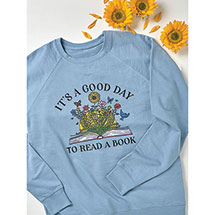 Alternate image for 'It's A Good Day to Read a Book' Sweatshirt