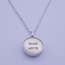 Alternate Image 1 for Bookworm Necklace