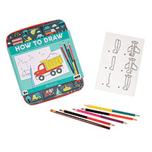 Alternate Image 1 for How to Draw: Vehicles Drawing Kit