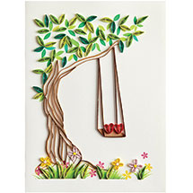 Alternate Image 1 for Tree Swing Valentine's/Anniversary Card