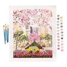 Alternate image for Park Avenue Acrylic Paint by Number Kit