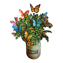 Alternate image for Butterflies & Buttercups Pop-Up Bouquet Card
