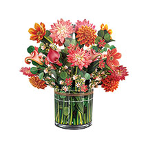 Alternate image for Grand Dahlia Pop-Up Bouquet Card