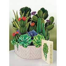 Alternate image for Cactus Garden Pop-Up Bouquet Card