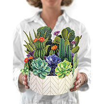Alternate image Cactus Garden Pop-Up Bouquet Card