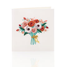 Alternate image for Rose Bouquet Quilling Card