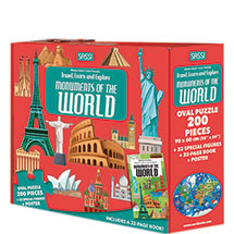 Explore the World 3D Puzzle and Book Sets - Monuments of the World