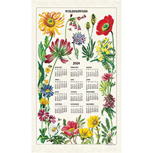 Alternate image for 2024 Vintage Wildflowers Tea Towel Calendar