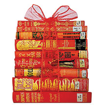 Bodleian Bookstack Christmas Cards - Red - Set of 8