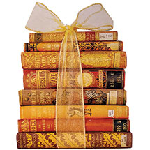 Bodleian Bookstack Christmas Cards - Gold - Set of 8