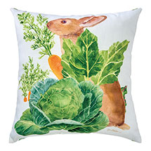 Bunny and Veggies Pillow