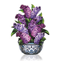 Alternate image Garden Lilacs Pop-up Flower Bouquet Card