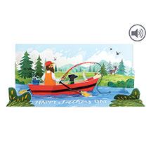 Fishing Father's Day Audio Pop-Up Card