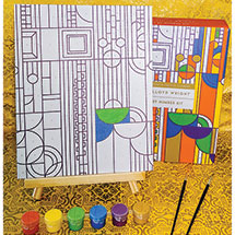Alternate Image 1 for Frank Lloyd Wright Paint by Number Kit